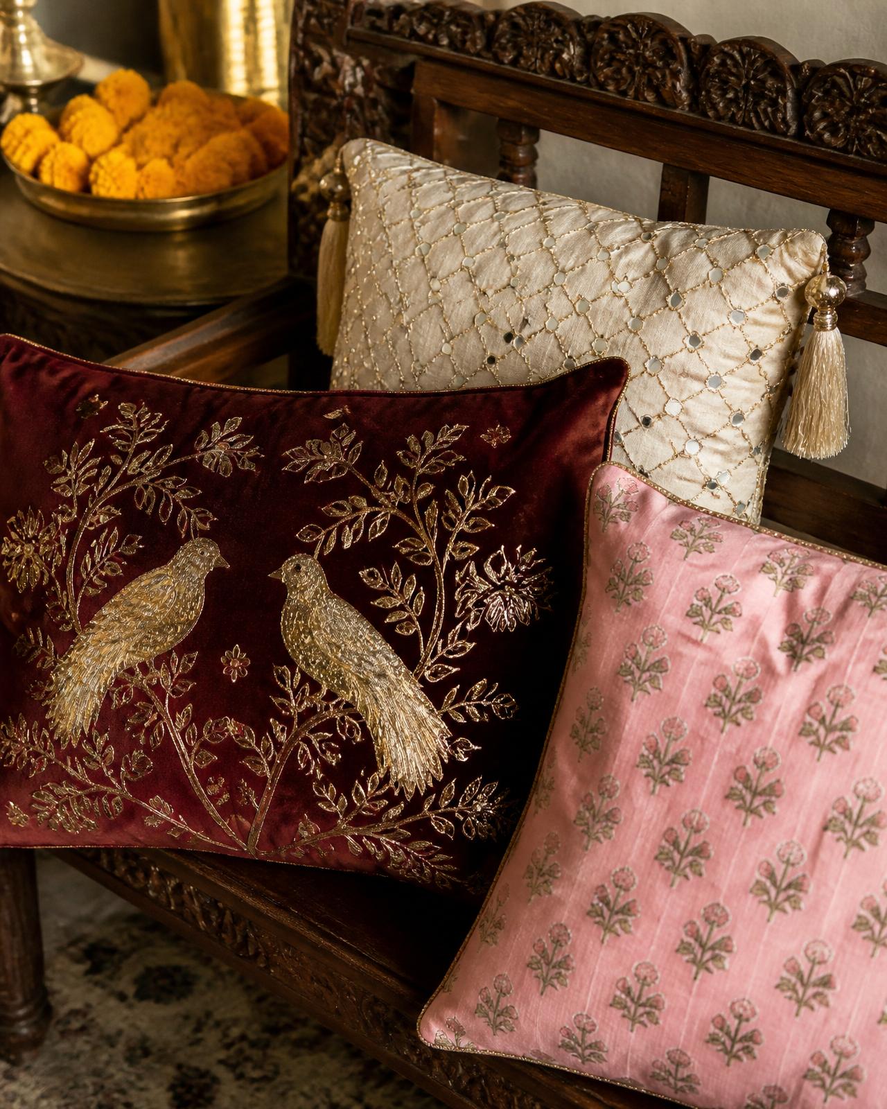 Blooming Heritage Cushion Cover